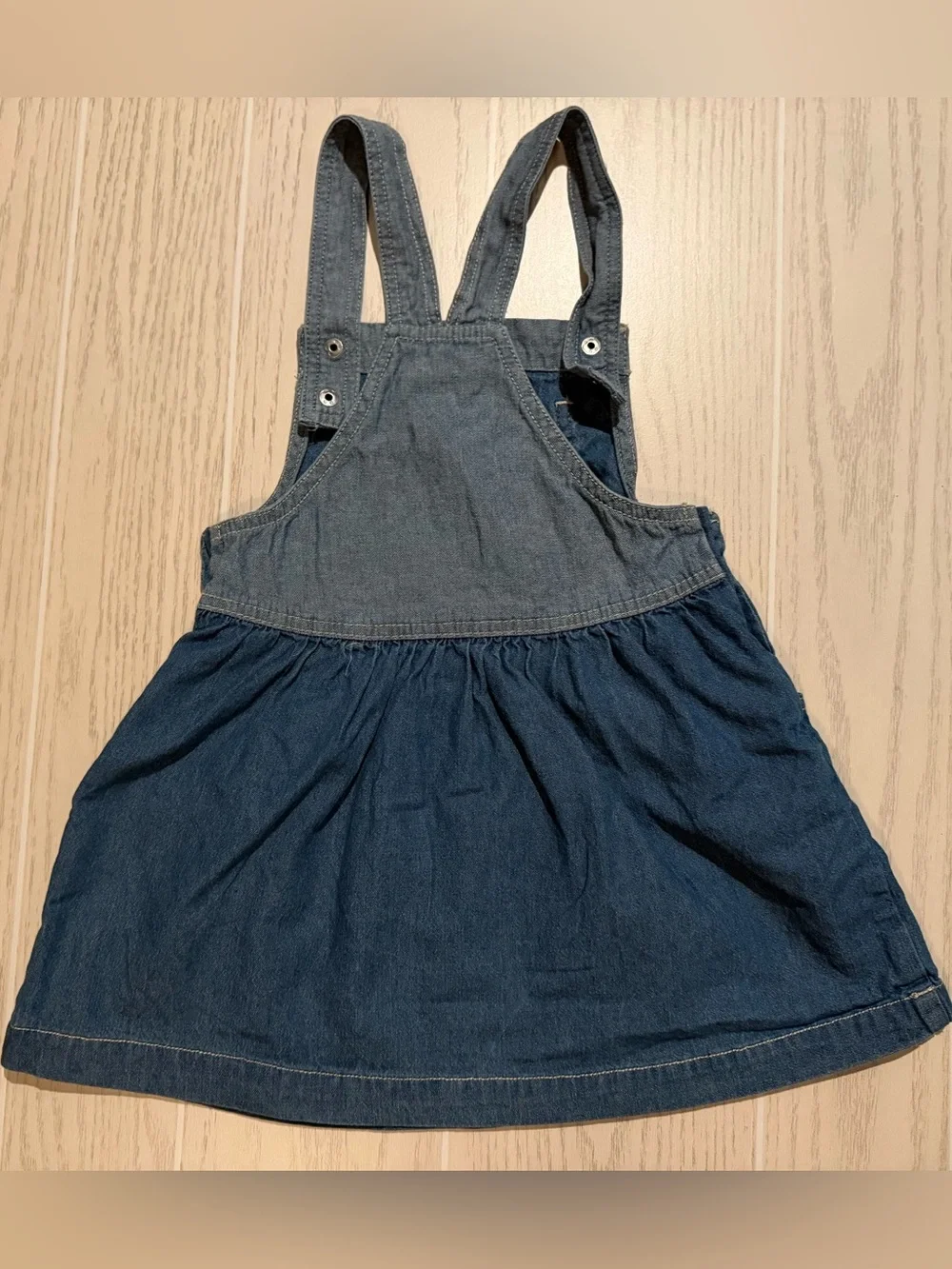 Tommy Hilfiger Girls Patriotic Denim Overall Jumper Dress Size 4